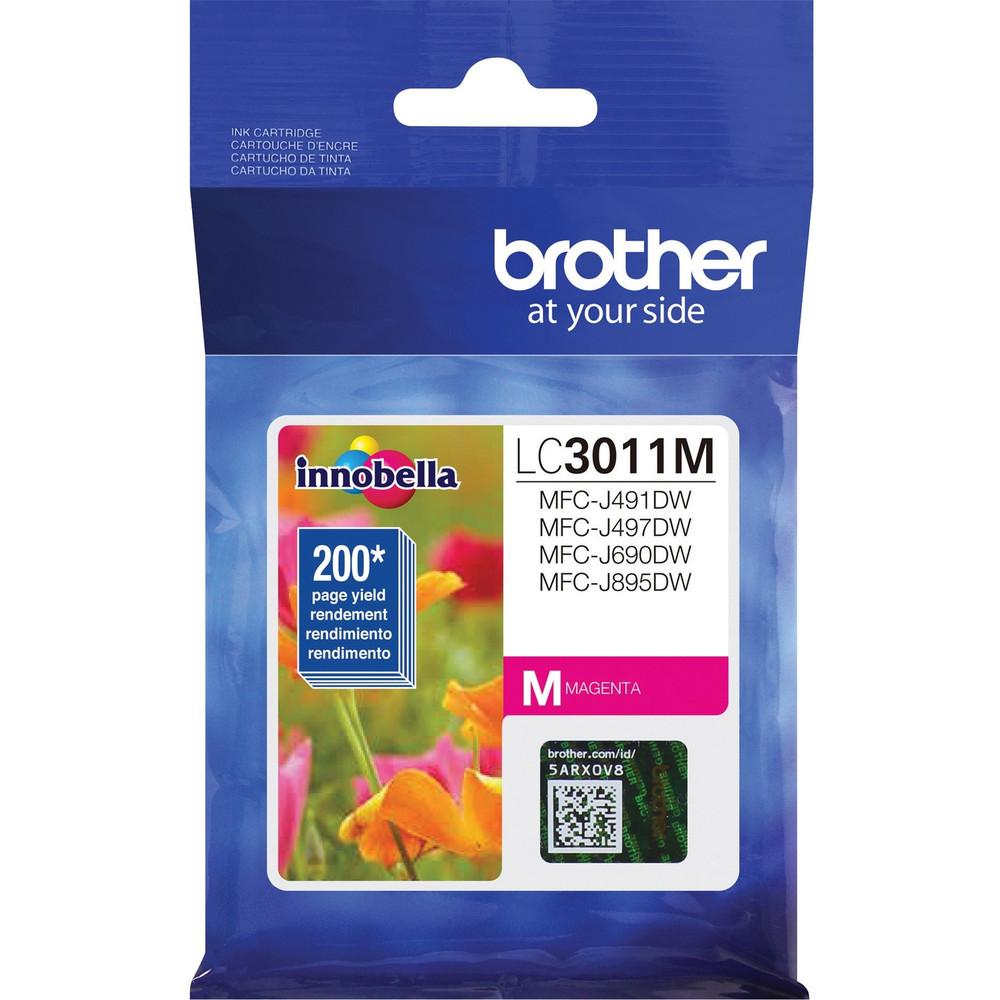 Brother Industries, Ltd Brother LC3011M Brother LC3011M Original Standard Yield Inkjet Ink Cartridge - Single Pack - Magenta - 1 Each