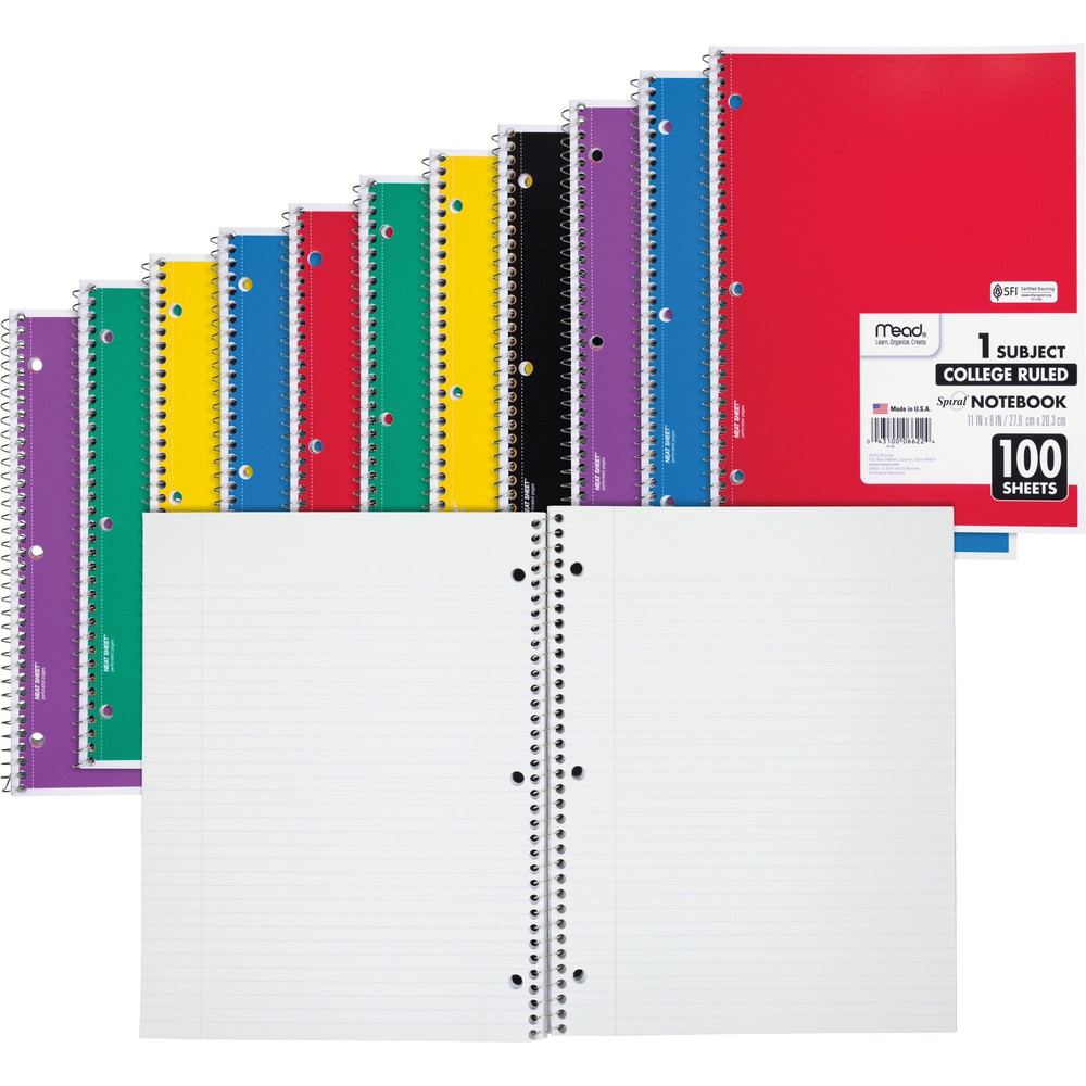 ACCO Brands Corporation Mead 06622BD Mead One-subject Spiral Notebook