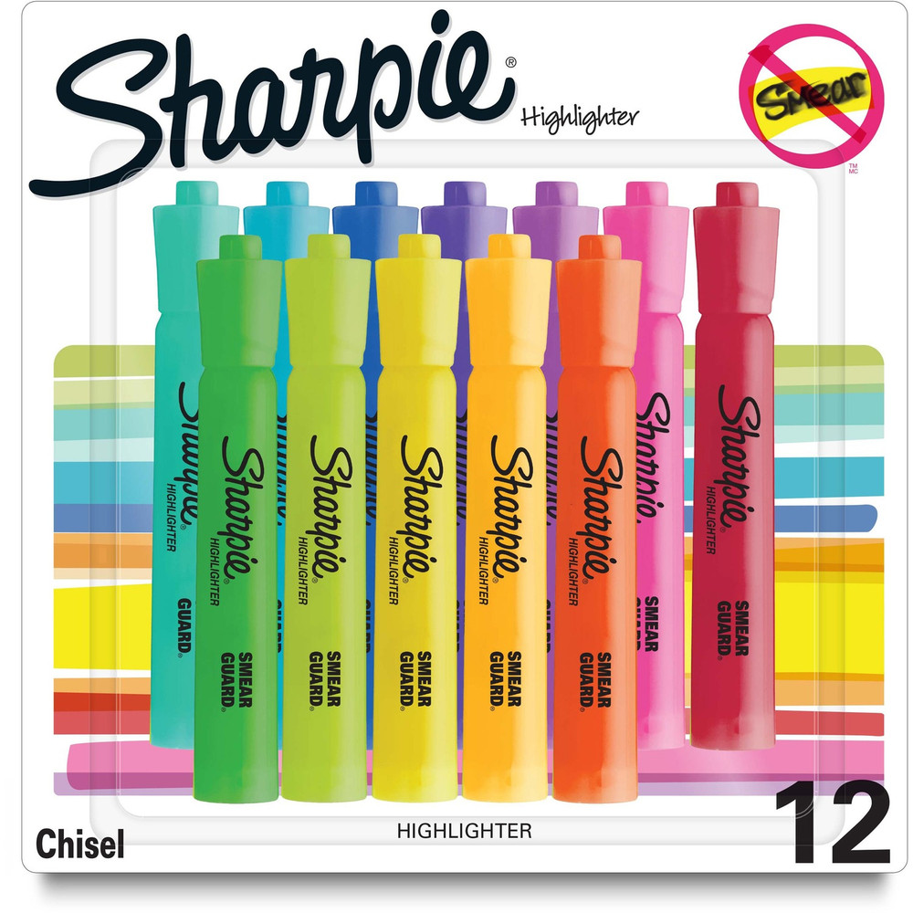 Newell Brands Sharpie 2157492 Sharpie SmearGuard Tank Style Highlighters