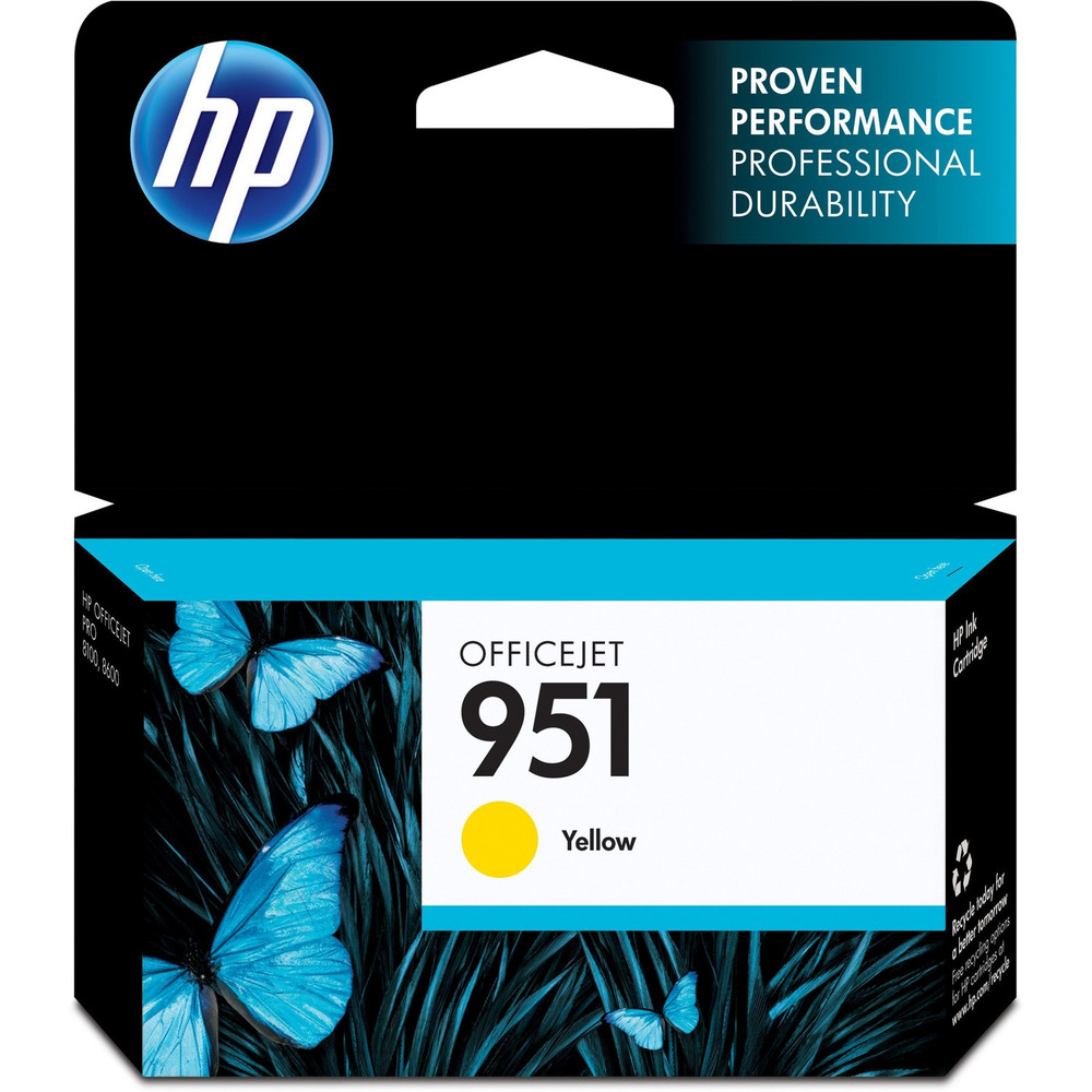 HP Inc. HP CN052AN HP 951 (CN052AN) Original Standard Yield Inkjet Ink Cartridge - Yellow - 1 Each