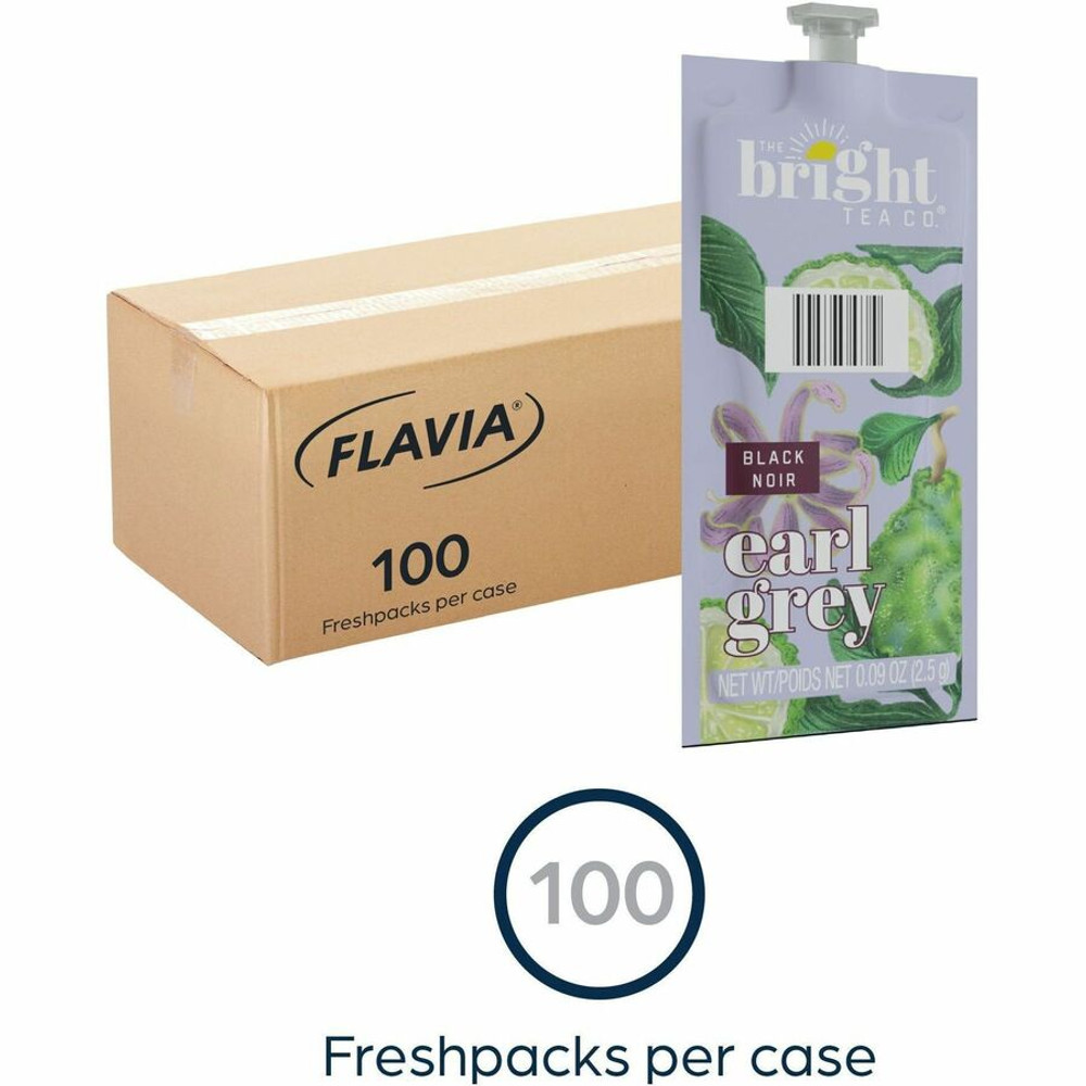 Lavazza North America The Bright Tea Co. 48026 The Bright Tea Co. Earl Grey Black Tea Freshpack