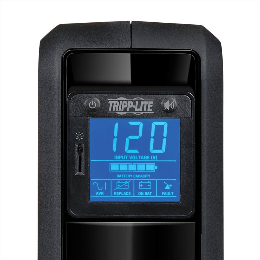 Tripp Lite by Eaton OMNI650LCD Tripp Lite by Eaton OmniSmart LCD 120V 650VA 350W Line-Interactive UPS, Tower, LCD display, USB port - Battery Backup