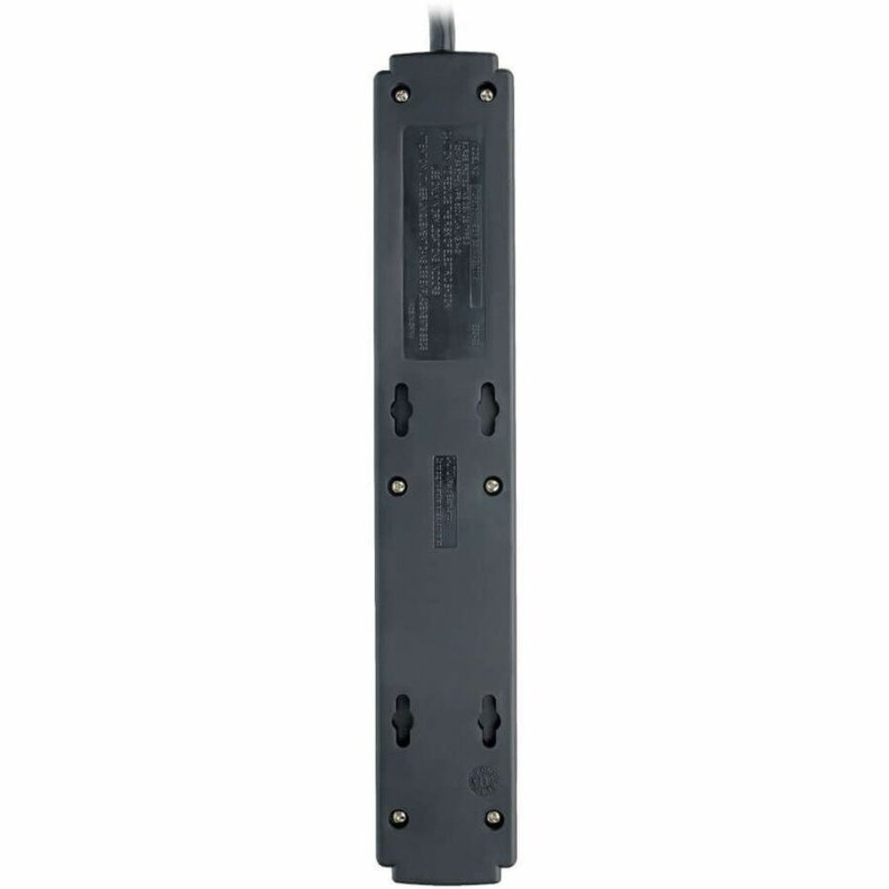 Tripp Lite by Eaton Tripp Lite series TLP606B Eaton Tripp Lite Series Protect It! 6-Outlet Surge Protector, 6 ft. Cord, 790 Joules, Diagnostic LED, Black Housing