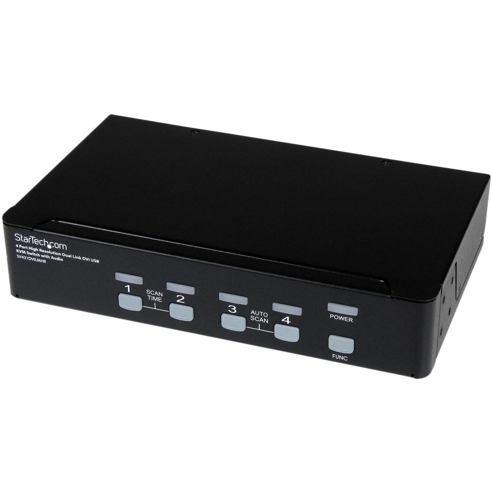 StarTech.com SV431DVIUAHR StarTech.com 4 Port High Resolution USB DVI Dual Link KVM Switch with Audio