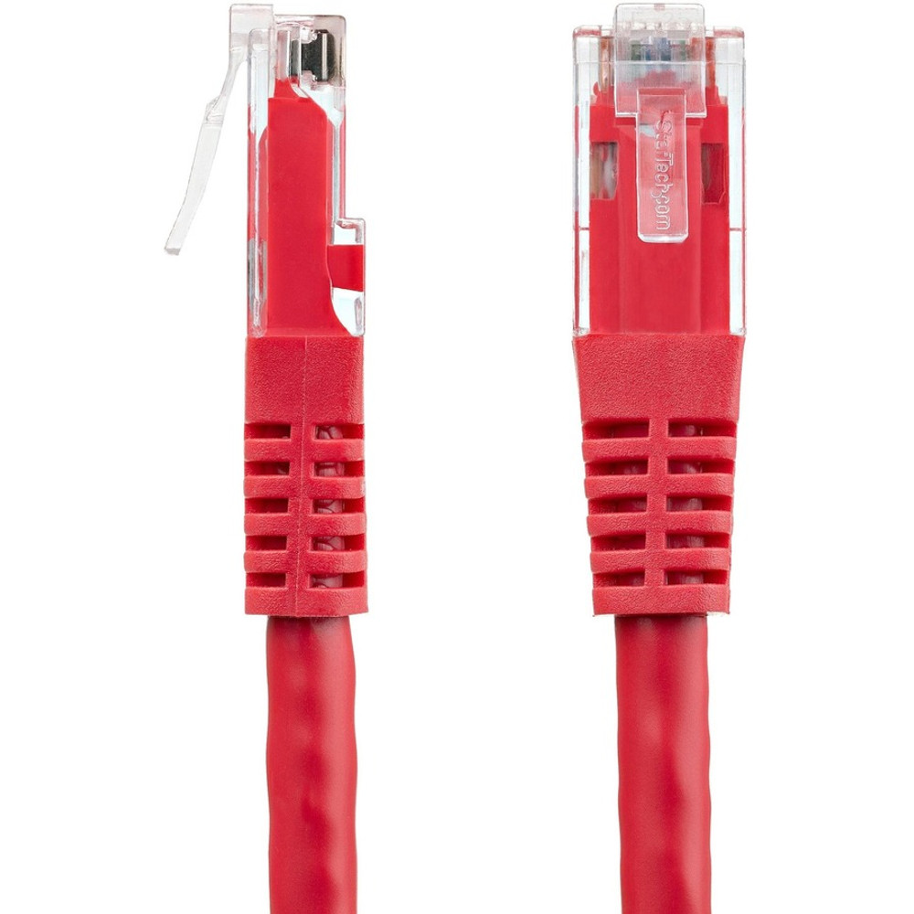 StarTech.com C6PATCH15RD StarTech.com 15ft CAT6 Ethernet Cable - Red Molded Gigabit - 100W PoE UTP 650MHz - Category 6 Patch Cord UL Certified Wiring/TIA