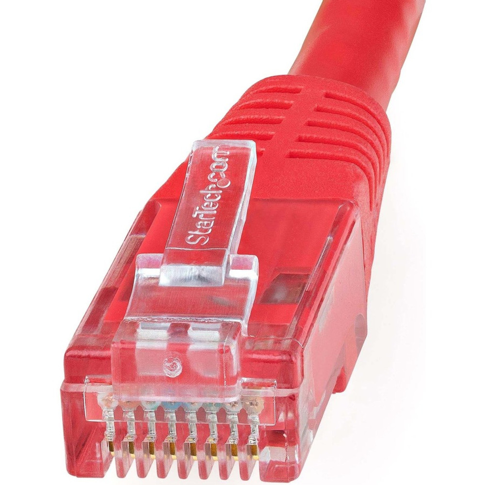 StarTech.com C6PATCH15RD StarTech.com 15ft CAT6 Ethernet Cable - Red Molded Gigabit - 100W PoE UTP 650MHz - Category 6 Patch Cord UL Certified Wiring/TIA