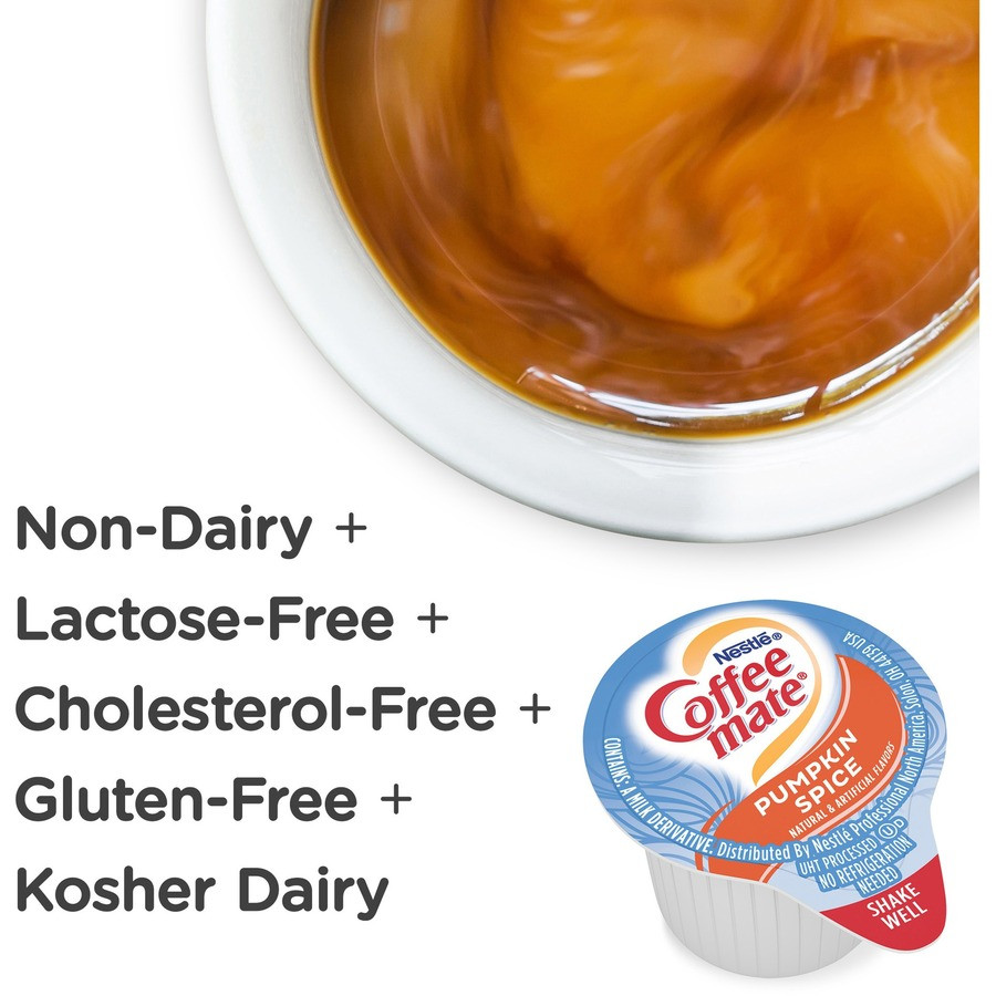 Nestle Professional Coffee mate 75520CT Coffee mate Pumpkin Spice Flavored Liquid Creamer Singles
