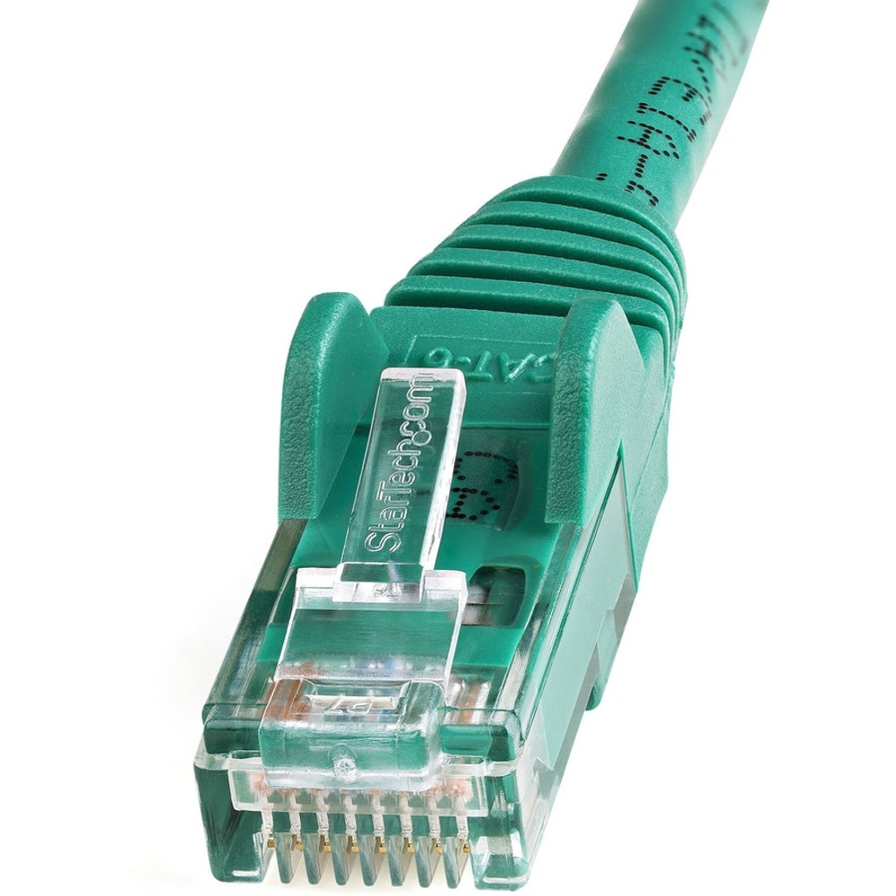 StarTech.com N6PATCH12GN StarTech.com 12ft CAT6 Ethernet Cable - Green Snagless Gigabit - 100W PoE UTP 650MHz Category 6 Patch Cord UL Certified Wiring/TIA