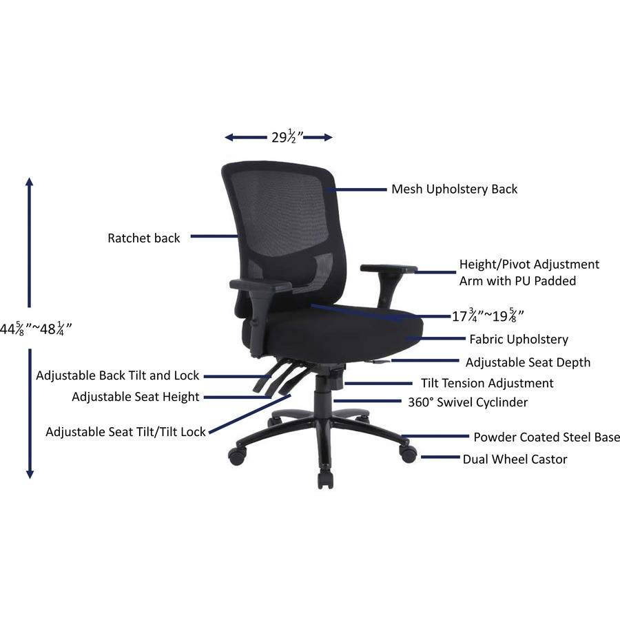 Lorell 40210 Lorell Big & Tall Mesh Back Office Chair