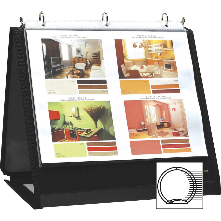 Lion Office Products, Inc Lion 40008 Lion Insta-Cover Round Ring Easel Binder