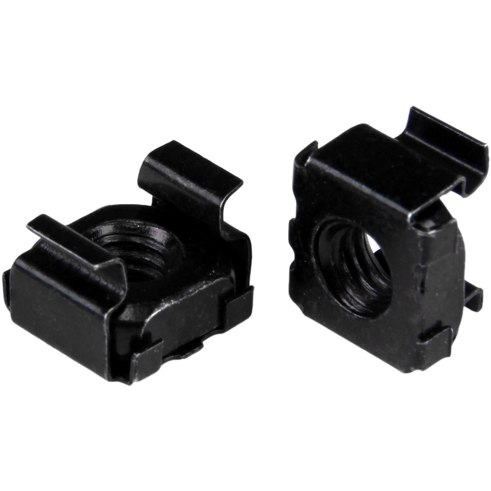 StarTech.com CABCAGENT62B StarTech.com M6 Cage Nuts - 100 Pack, Black - M6 Mounting Cage Nuts for Server Rack & Cabinet