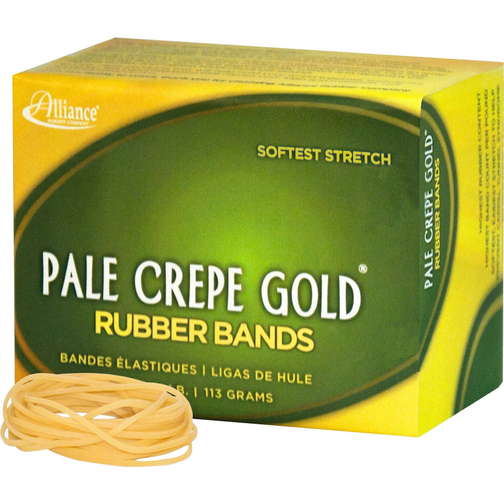 Alliance Rubber Company Alliance Rubber 20169 Alliance Rubber 20169 Pale Crepe Gold Rubber Bands - Size #16