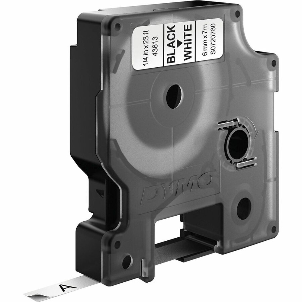 DYMO Corporation Dymo S0720780 Dymo S0720780 D1 43613 Tape 6mm x 7m Black on White