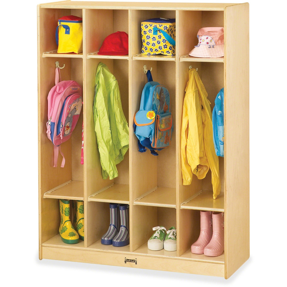 Jonti-Craft, Inc Jonti-Craft 0268JC Jonti-Craft Rainbow Accents 4-section Coat Locker
