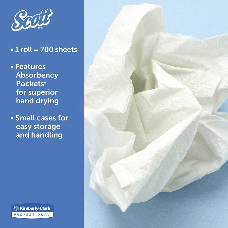 Kimberly-Clark Corporation Scott 01032 Scott Essential Roll Center Pull Towels with Fast-Drying Absorbency Pockets