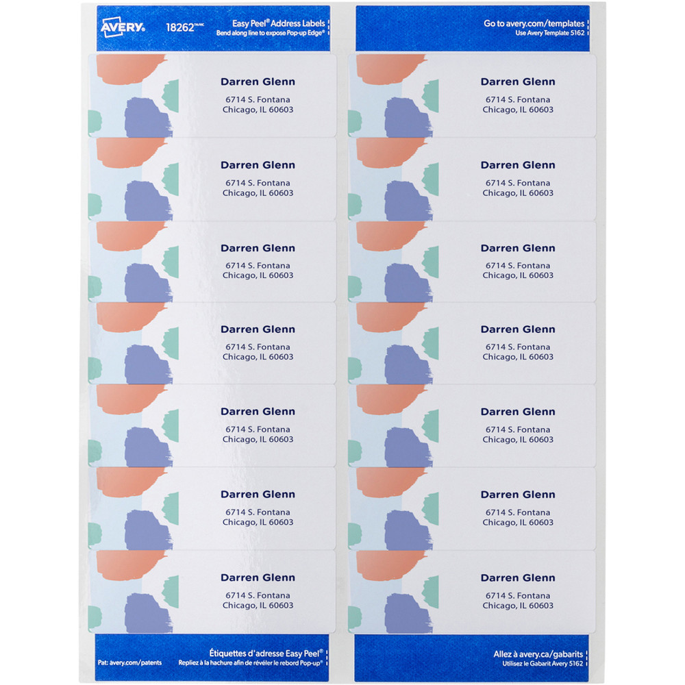 Avery Avery&reg; 8462 Avery&reg; Easy Peel White Inkjet Mailing Labels