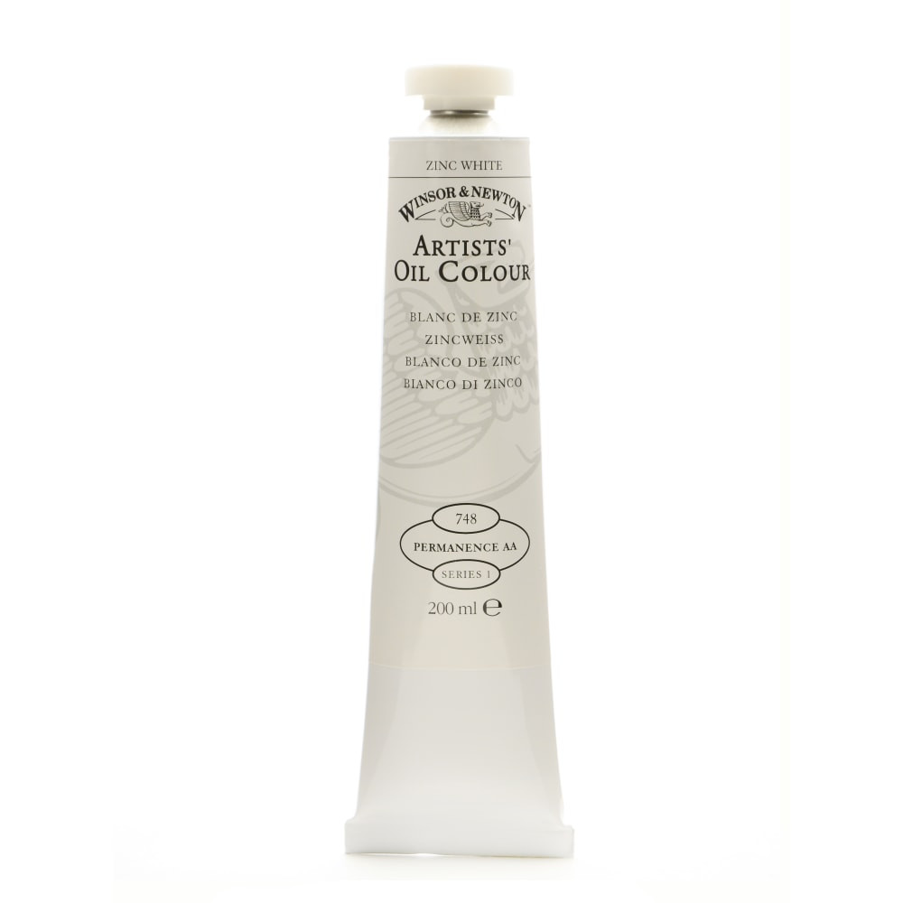 COLART FINE ART & GRAPHICS LTD. Winsor &amp; Newton 1237748 Winsor & Newton Artists Oil Colors, 200 mL, Zinc White, 748