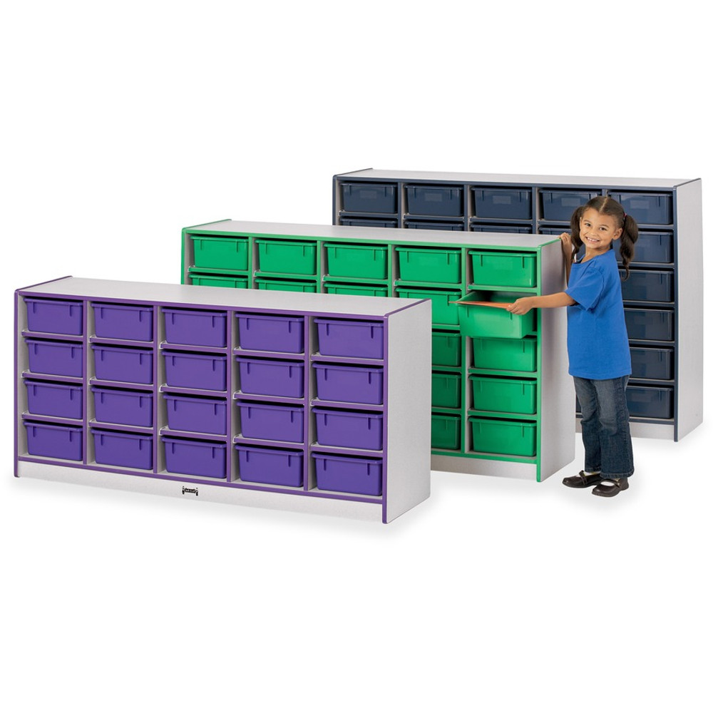 Jonti-Craft, Inc Jonti-Craft 4030JCWW112 Jonti-Craft Rainbow Accents Cubbie Mobile Storage