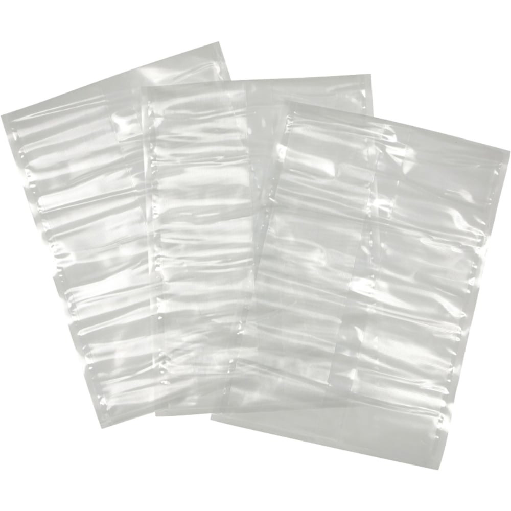 METAL WARE CORP. VS-06B Nesco Pre-Cut Gallon-Sized Vacuum Sealer Bags, 11in x 16in, Clear, Pack Of 50 Bags
