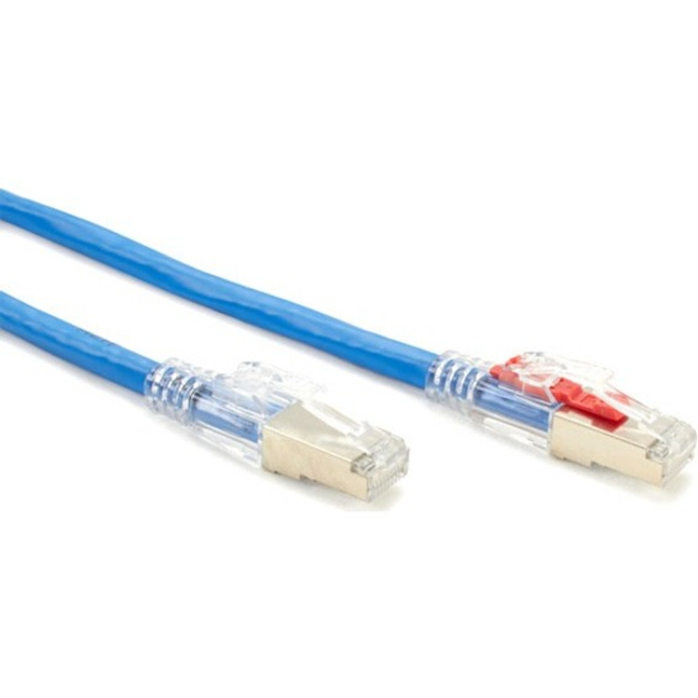 Black Box Corporation Black Box C6APC80S-BL-05 Black Box CAT6A 650-MHz Locking Snagless Patch Cable