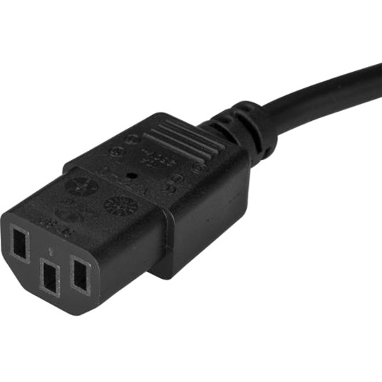 StarTech.com PXTF10115 StarTech.com 15ft(4.5m) Computer Power Cord, Flat 5-15P to C13, 10A 125V 18AWG, Black Replacement AC PC Power Cord, TV/Monitor Power Cable