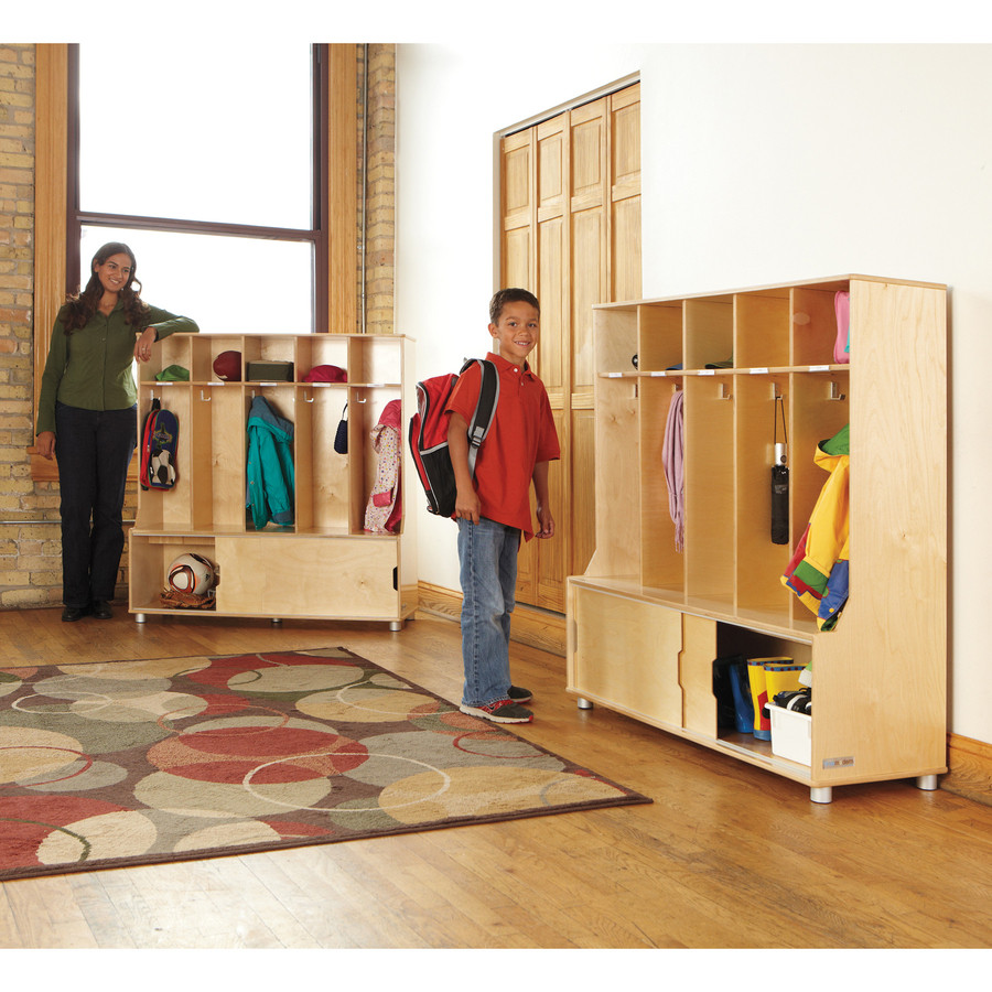 Jonti-Craft, Inc Jonti-Craft 1720JC Jonti-Craft TrueModern 5-space Metal Coat Hook Cubbie Locker