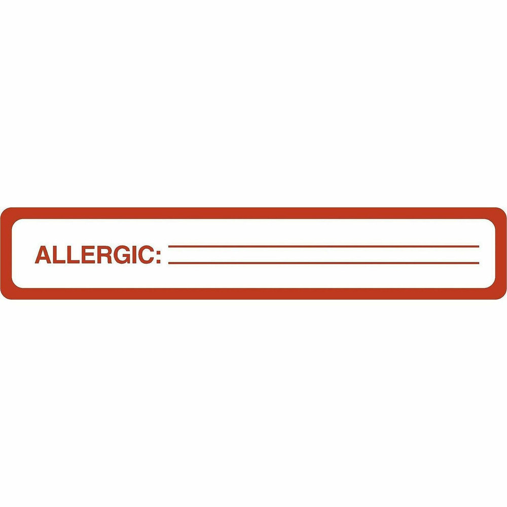 TABBIES 40561 Tabbies ALLERGIC Allergy Message Labels