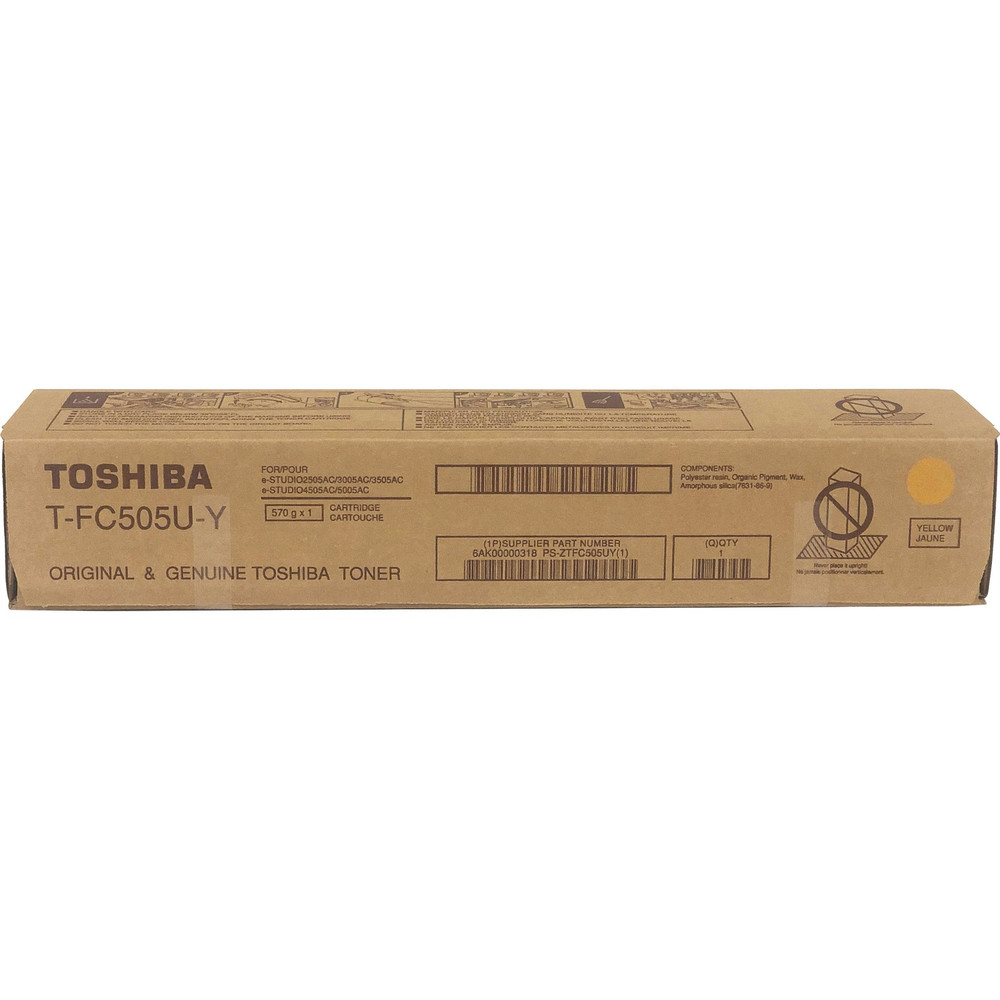 Toshiba TFC505UY Toshiba Original High Yield Laser Toner Cartridge - Yellow - 1 Each