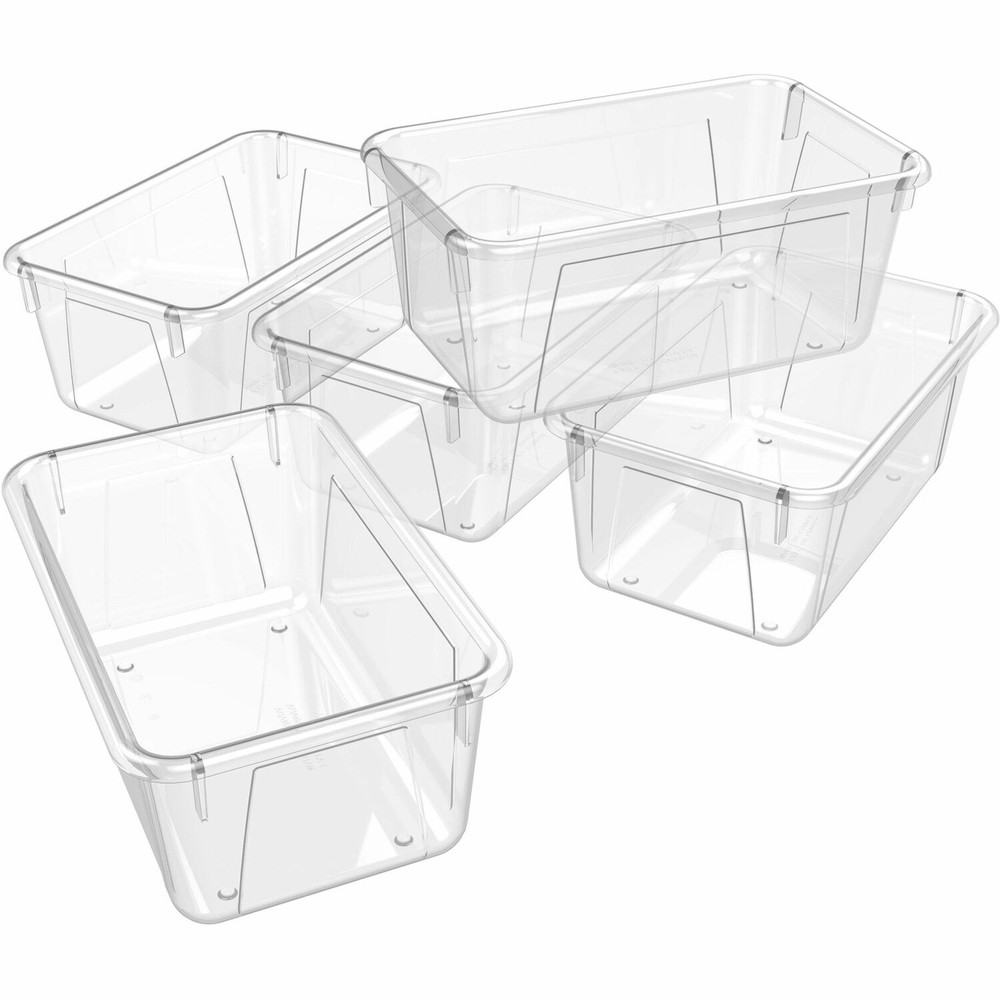 Storex Industries Corporation Storex 62464U05C Storex Crystal Clear Cubby Bin