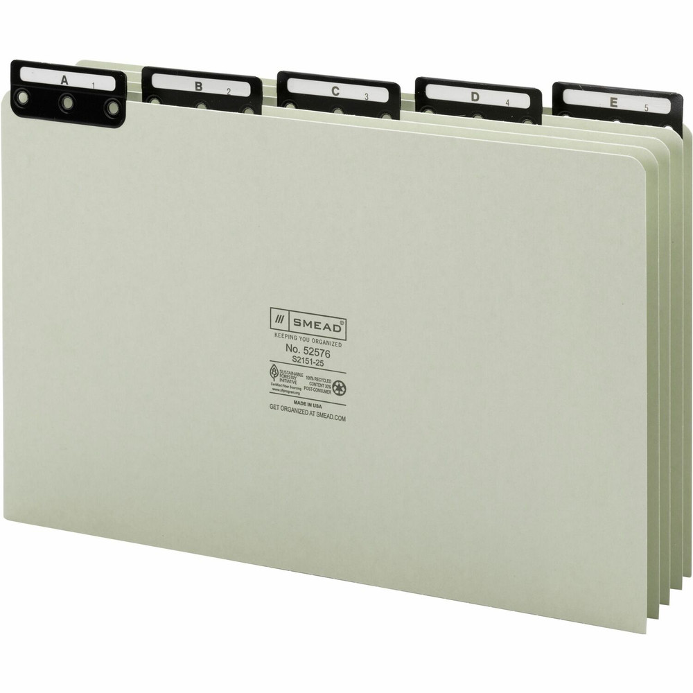 Smead Manufacturing Company Smead 52576 Smead Filing Guides with Alphabetic Indexing