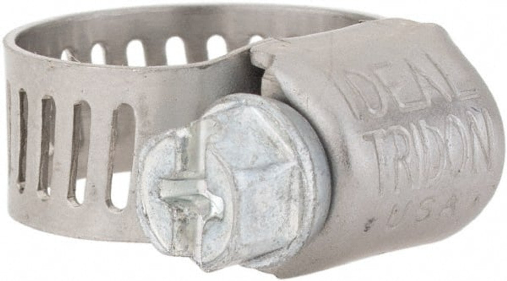 IDEAL TRIDON 6204051 Worm Gear Clamp: SAE 4, 5/16 to 5/8" Dia, Stainless Steel Band