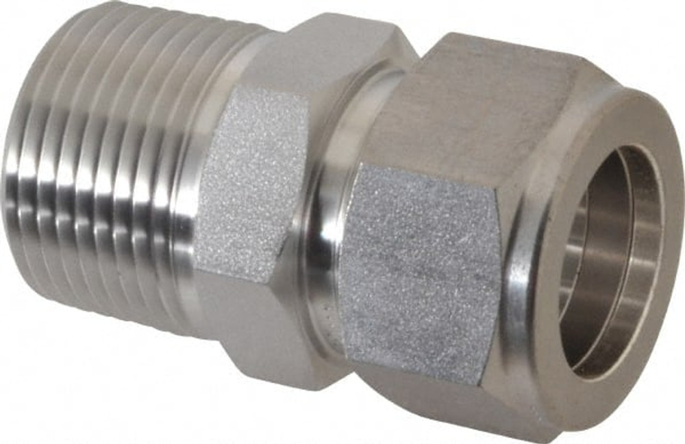 Ham-Let 3002133 Compression Tube Connector: 3/4" Thread, 3/4" Tube OD, Compression x MNPT