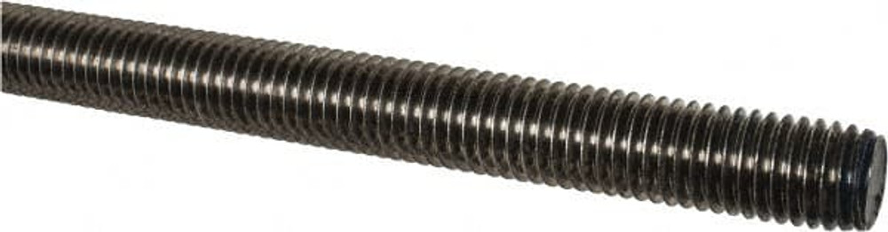 MSC 13312 Threaded Rod: 3/4-10, 3' Long, Stainless Steel, Grade 304 (18-8)