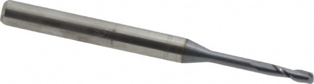 Accupro 12176856 Square End Mill: 3/64'' Dia, 9/64'' LOC, 1/8'' Shank Dia, 1-1/2'' OAL, 2 Flutes, Solid Carbide