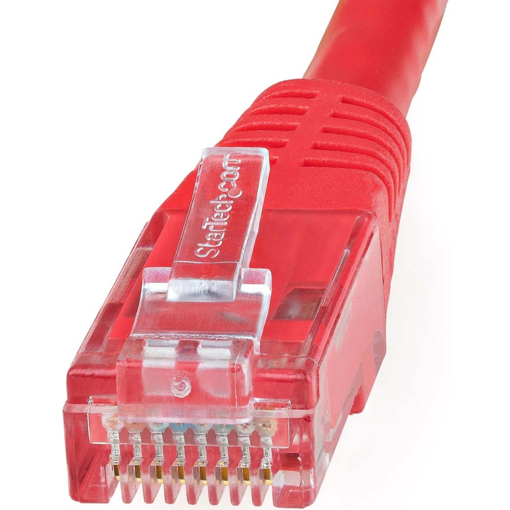 StarTech.com C6PATCH50RD StarTech.com 50ft CAT6 Ethernet Cable - Red Molded Gigabit - 100W PoE UTP 650MHz - Category 6 Patch Cord UL Certified Wiring/TIA