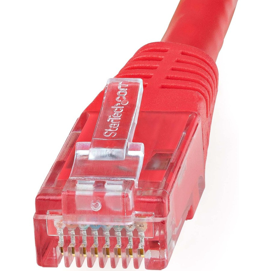 StarTech.com C6PATCH50RD StarTech.com 50ft CAT6 Ethernet Cable - Red Molded Gigabit - 100W PoE UTP 650MHz - Category 6 Patch Cord UL Certified Wiring/TIA