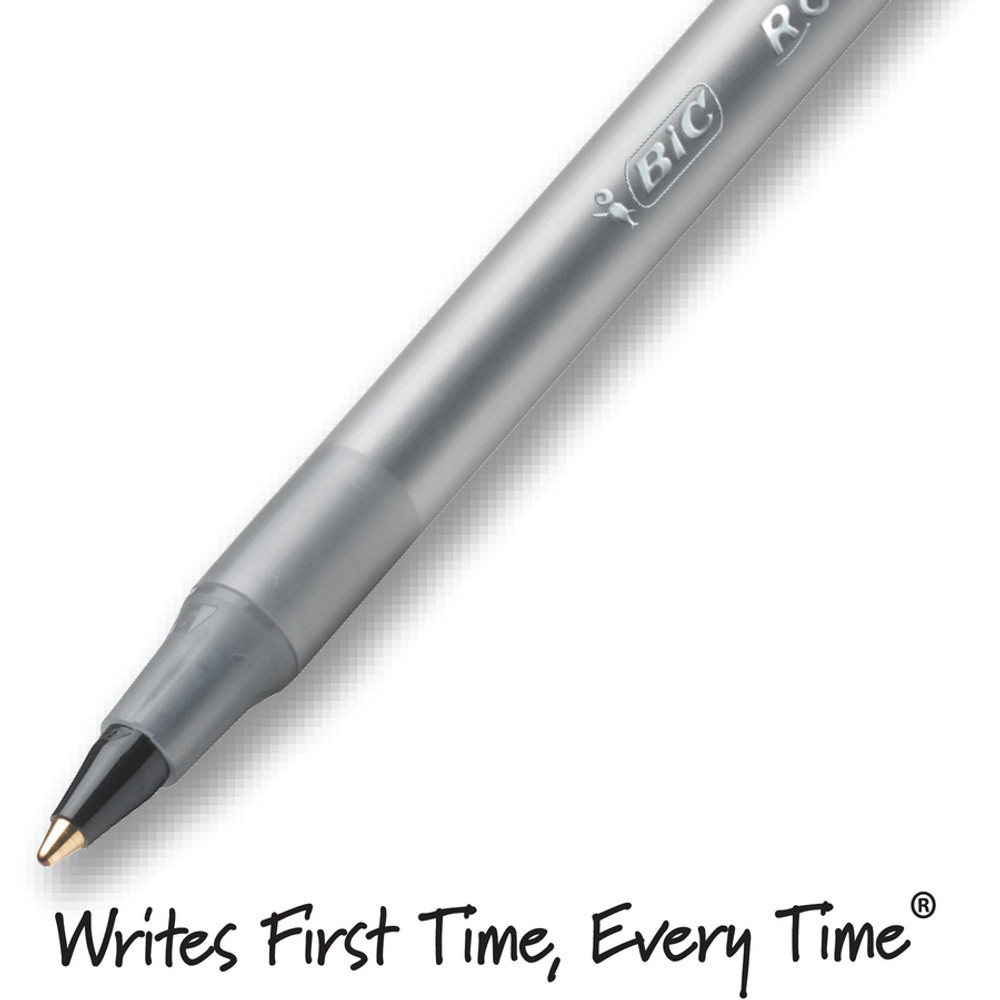 BIC GSMP101BK BIC Round Stic Ballpoint Pens