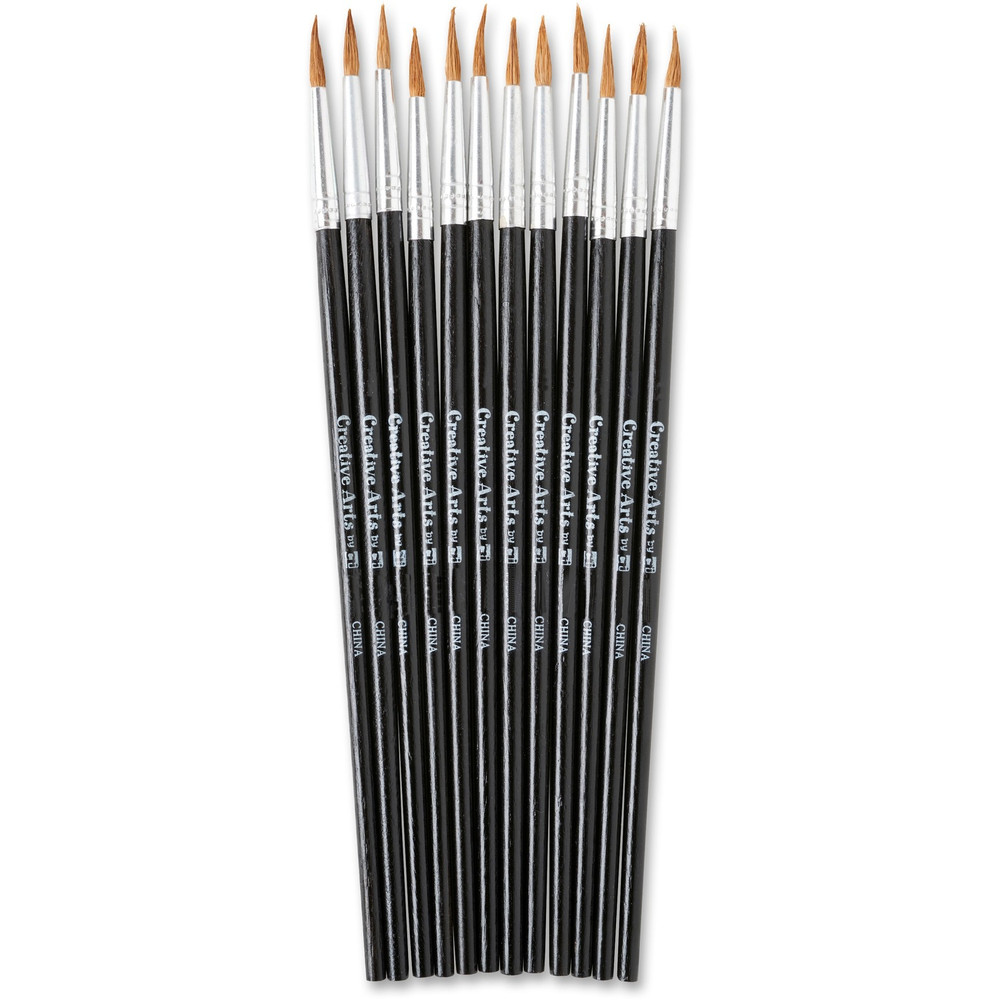 Charles Leonard, Inc CLI 73504 CLI Size 4 Water Color Pointed Brushes