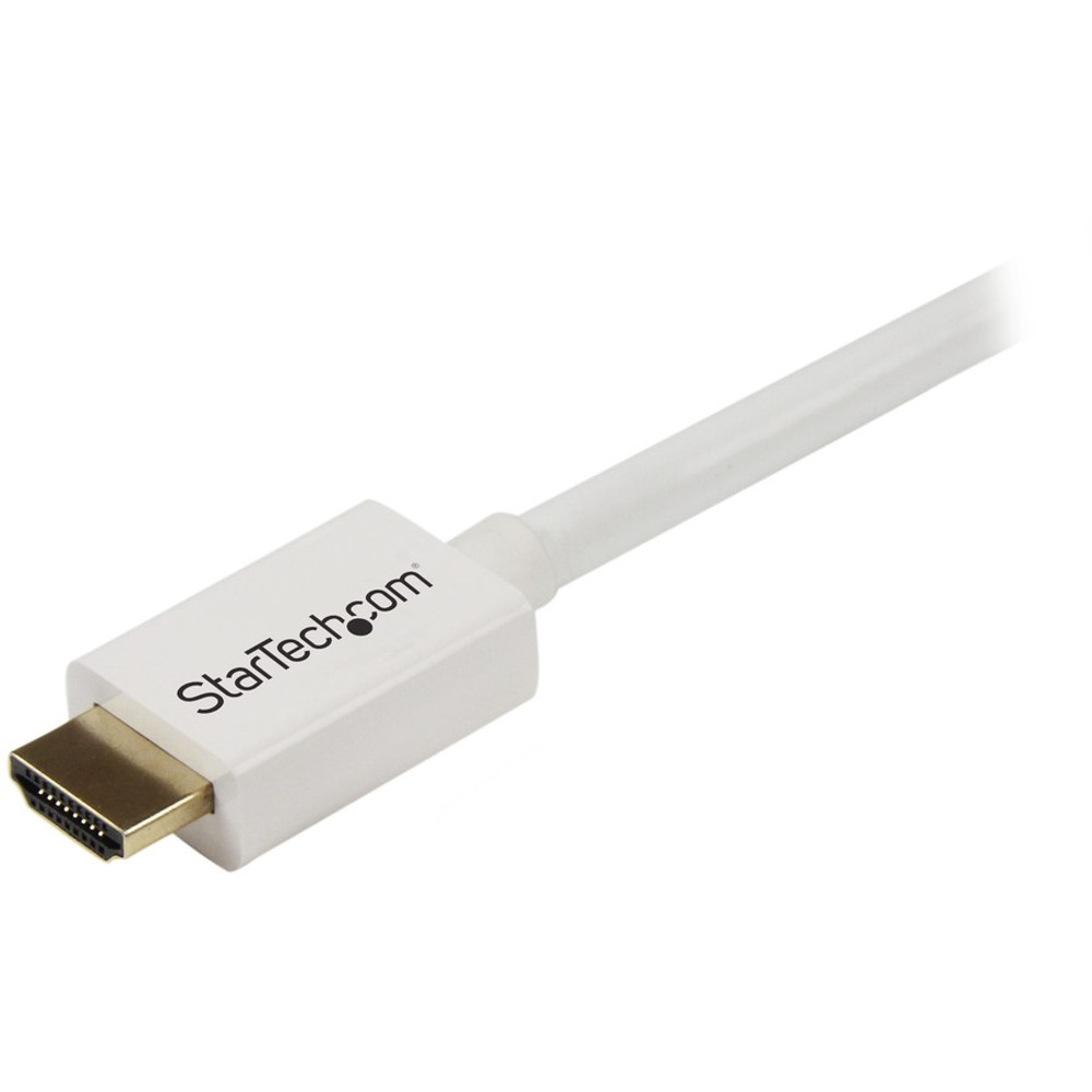 StarTech.com HD3MM3MW StarTech.com 10 ft CL3 Rated HDMI Cable w/ Ethernet, In Wall Rated HDMI Cable, 4K 30Hz UHD HDMI Cord, HDMI 1.4 Video/Display Cable, White