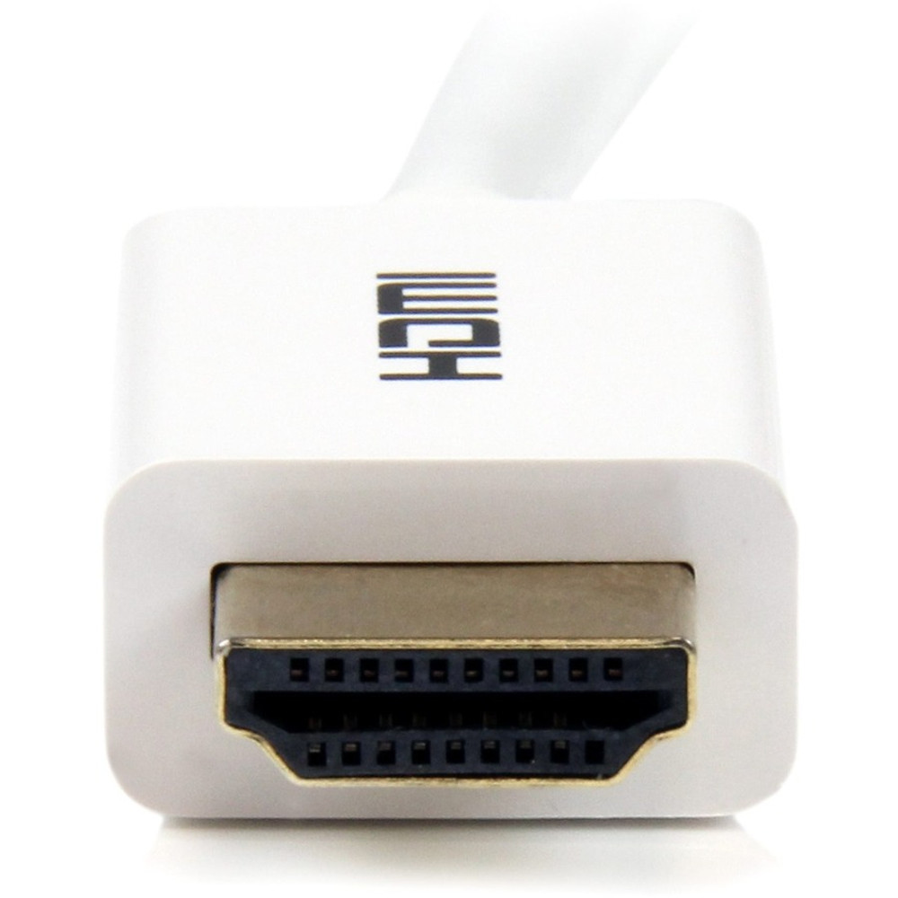 StarTech.com HD3MM3MW StarTech.com 10 ft CL3 Rated HDMI Cable w/ Ethernet, In Wall Rated HDMI Cable, 4K 30Hz UHD HDMI Cord, HDMI 1.4 Video/Display Cable, White
