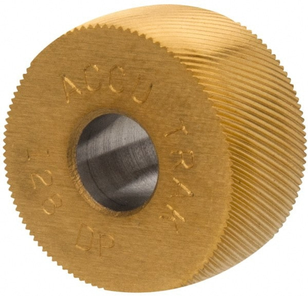 MSC KPRV128 Convex Knurl Wheel: 3/4" Dia, 80 ° Tooth Angle, Diagonal, Cobalt