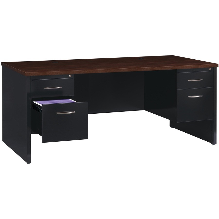 Lorell 79139 Lorell Fortress Modular Series Double-Pedestal Desk