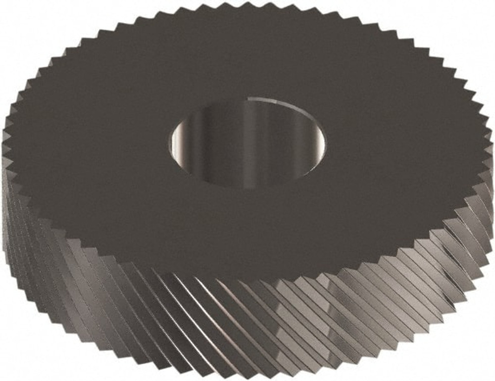 MSC OSLX214N Standard Knurl Wheel: 1" Dia, 90 ° Tooth Angle, 14 TPI, Diagonal, Cobalt