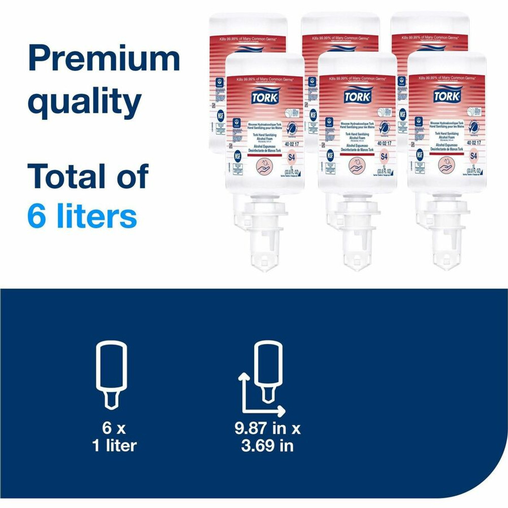 Essity Hygiene and Health AB TORK 400217 TORK Sanitizing Foam Refill