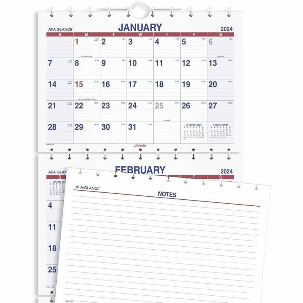 ACCO Brands Corporation At-A-Glance PMLF1128 At-A-Glance Move-A-Page 3-Month Wall Calendar