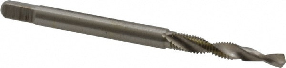 MSC G837690-S Combination Drill Tap: D3, 6H, 2 Flutes, High Speed Steel