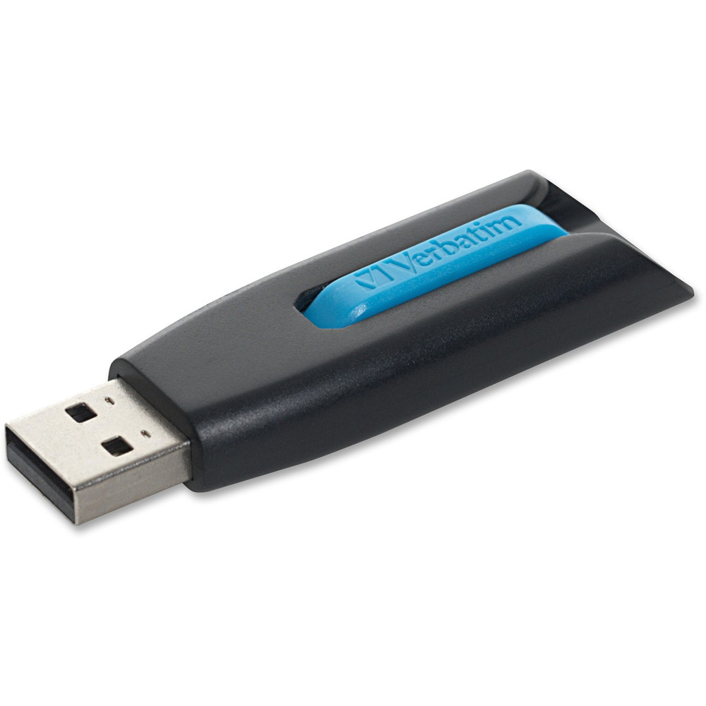 Verbatim America, LLC Microban 49176 16GB Store 'n' Go&reg; V3 USB 3.2 Gen 1 Flash Drive - Blue
