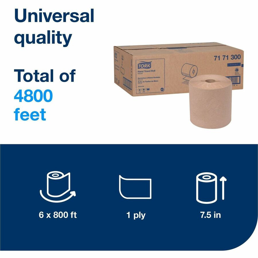 Essity Hygiene and Health AB TORK 7171300 TORK Hand Towel Roll Natural H71