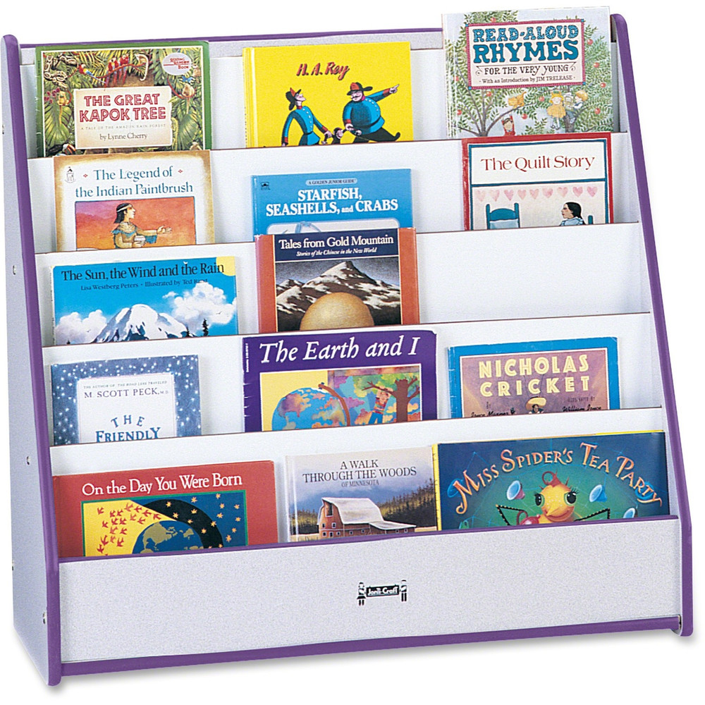 Jonti-Craft, Inc Jonti-Craft 3514JCWW004 Jonti-Craft Rainbow Accents Laminate 5-shelf Pick-a-Book Stand
