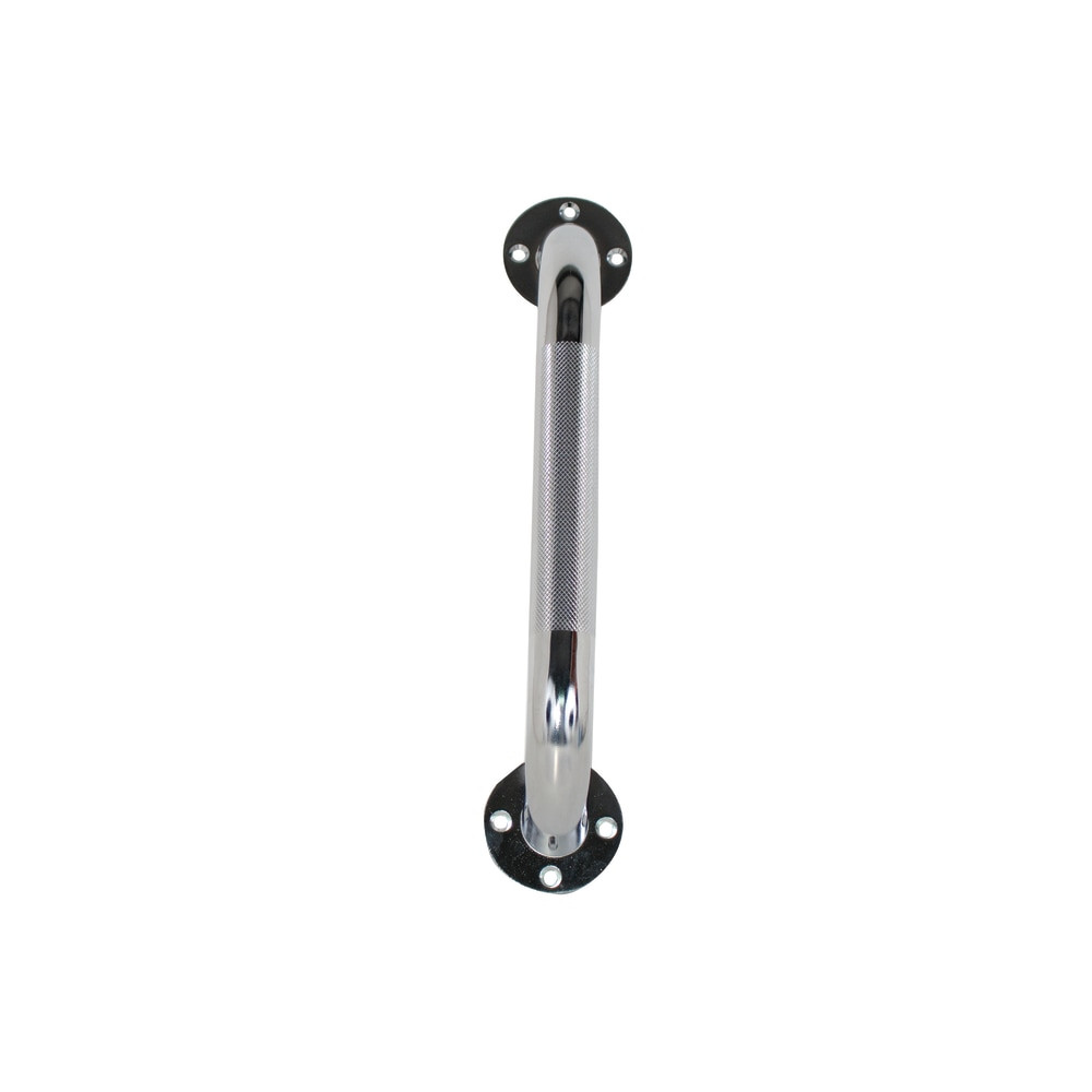 MABIS HEALTHCARE, INC. 521-1530-0612 DMI Textured Steel Bath And Shower Grab Bar, 12inH x 2inW x 3inD, Silver